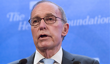 White House chief economic adviser Larry Kudlow points out that the recent U.S. dollar strength shows a clear sign of investor optimism.
