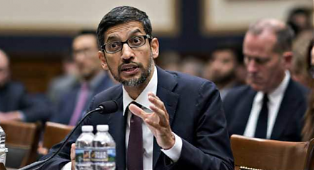 Google CEO Sundar Pichai makes his debut testimony before Congress.