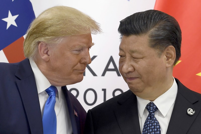 USA President Donald Trump meets China President Xi Jinping.