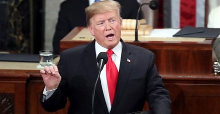 President Trump delivers his second state-of-the-union address to U.S. Congress. 